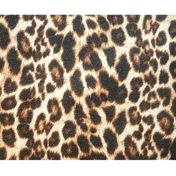 ANTISTAR Cheetah Print Long Sleeve Cropped Shirt Womens Size L - Picture 2 of 6